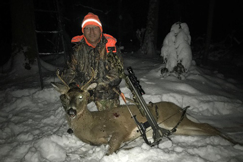 Brian Yandeau displaying his freshly shot game - Halton Hills